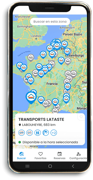 Detalle con la captura de la app del Parking Seguro Vigilado