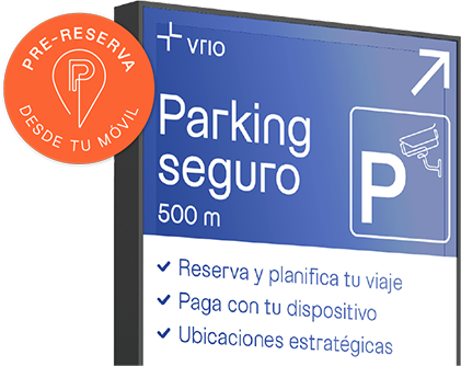 Señal de parking seguro con las principales ventajas
