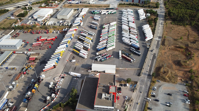 Imagen aérea del Parking Padrosa, una de las mejores áreas de servicio de la AP7