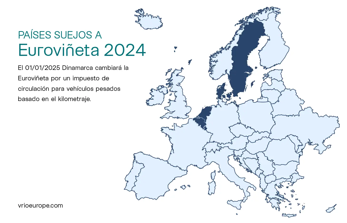 Detalle de países donde se aplica la Euroviñeta actualizado a 2024.