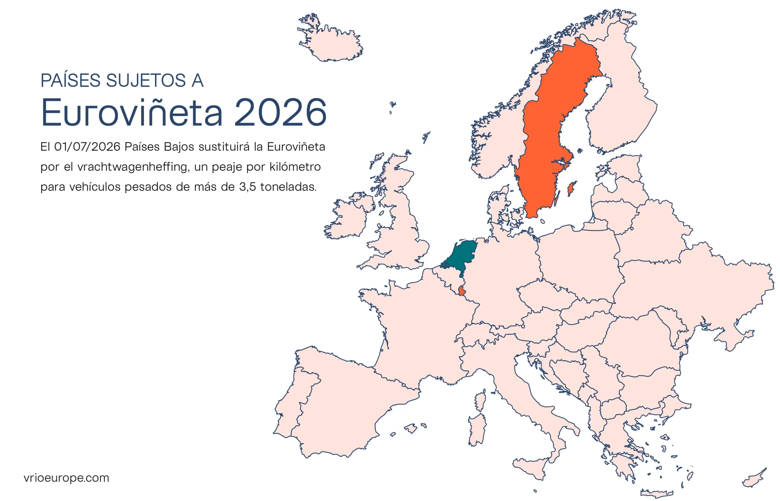 Detalle de países donde se aplica la Euroviñeta actualizado a 2026.
